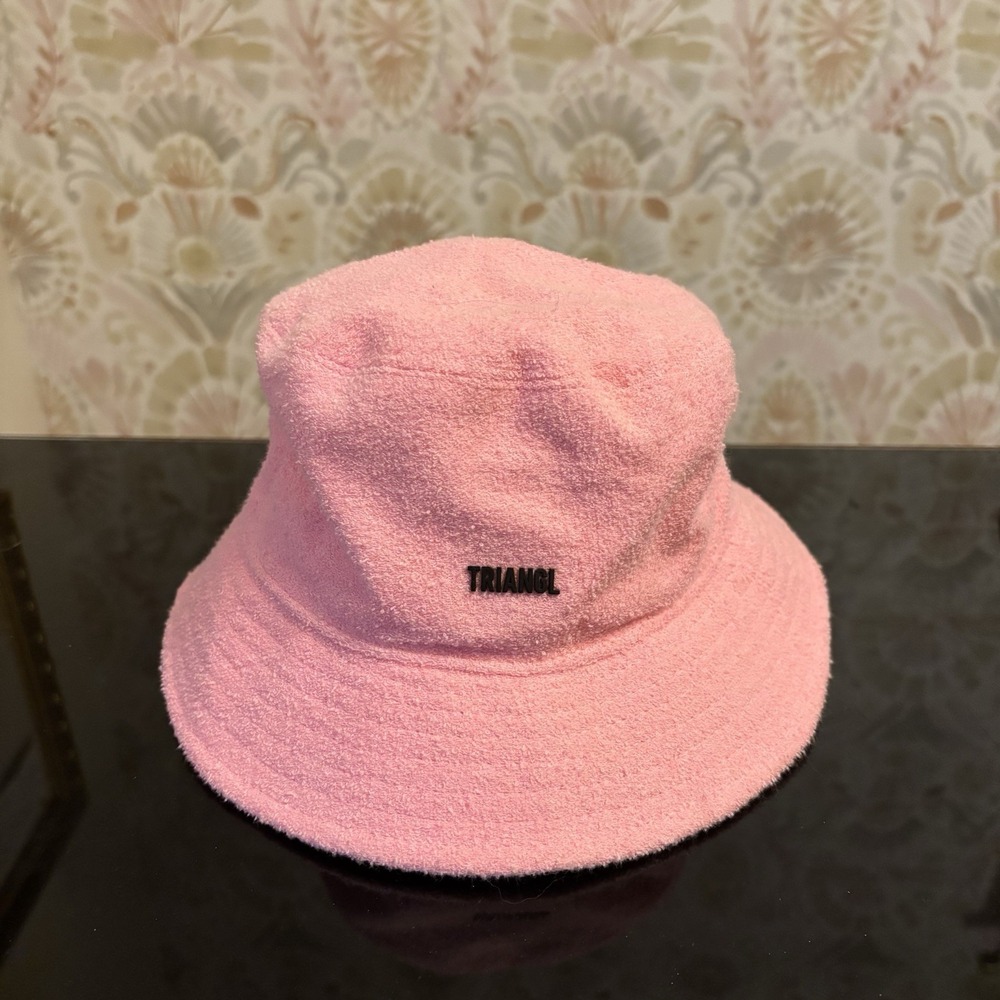 Triangl Bucket Hat‎ Pink Terry Pool Beach Vacation Preppy